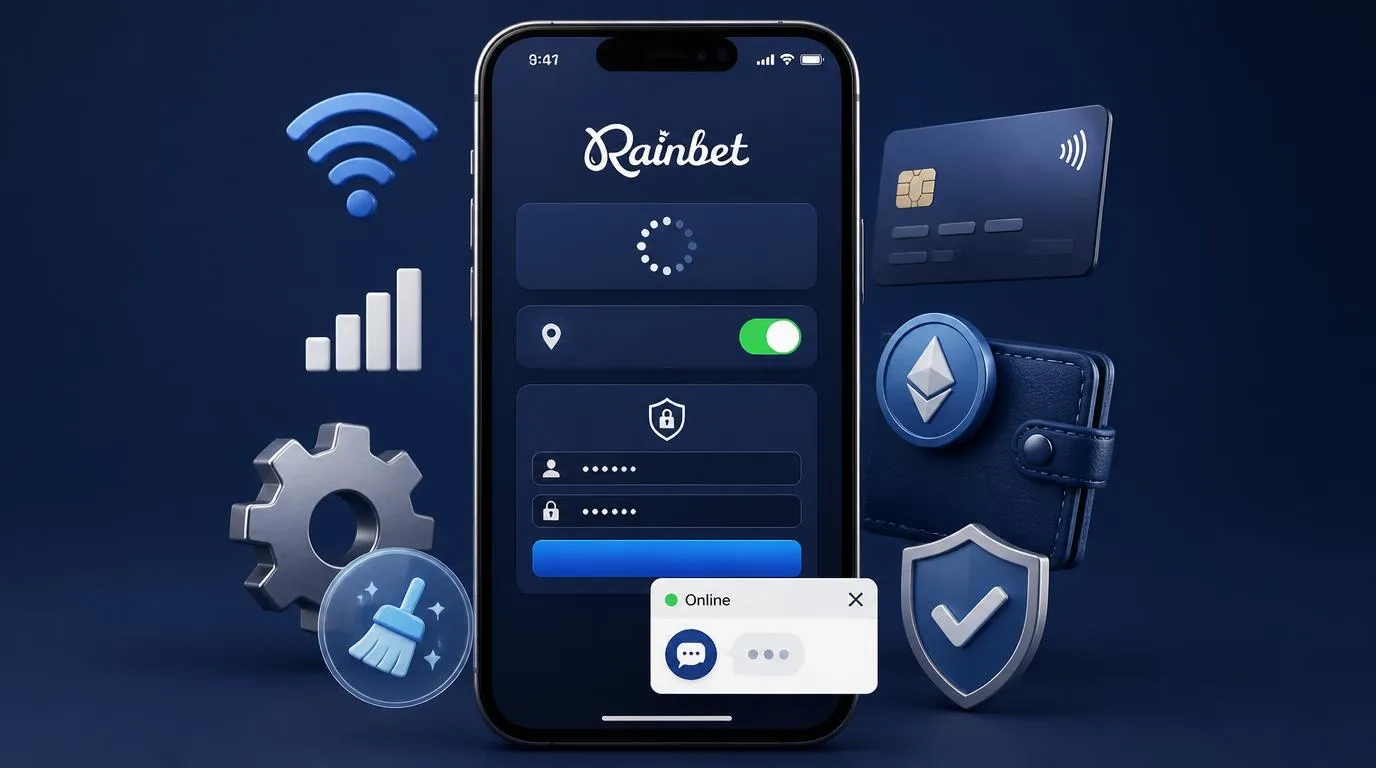 Smartphone mit Ladeanzeige, Standortfreigabe und geöffnetem Live-Chat für mobile Hilfe